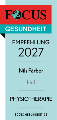 FOCUS-Gesundheit Empfehlung 2027 für Nils Färber, Physiotherapie in Hof